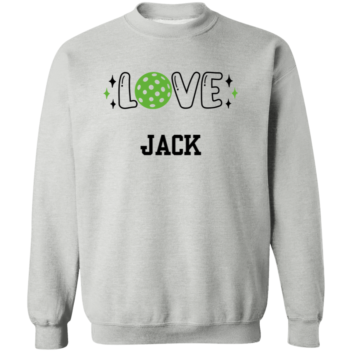 LOVE Pickleball Personalized  Pullover Sweatshirt