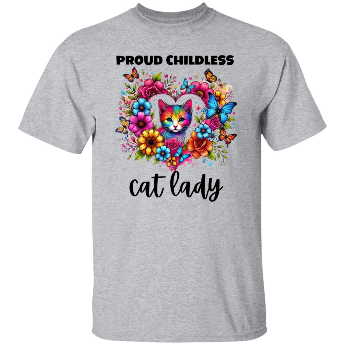 Proud Childless Cat Lady T-Shirt