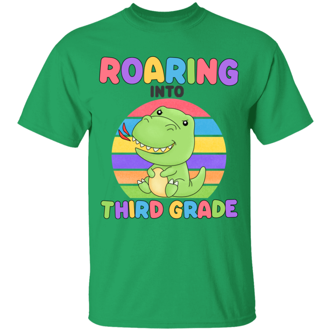 Roaring Into Third Grade Youth  Cotton T-Shirt