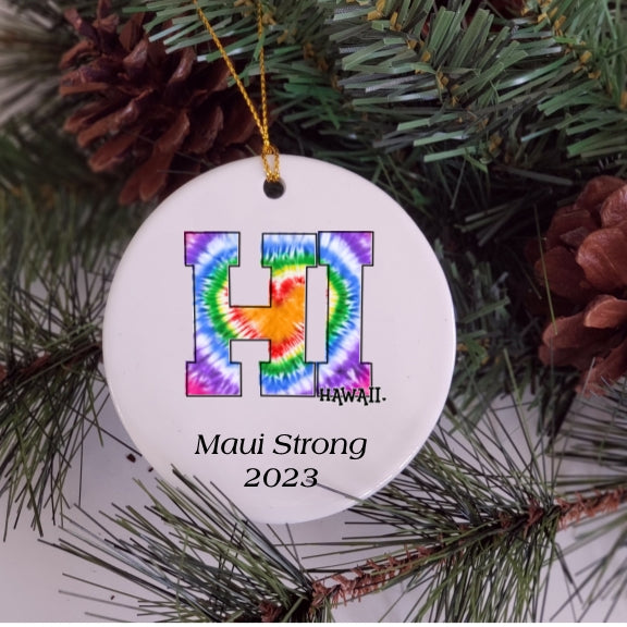 Maui Relief Hawaiian Christmas Ornament