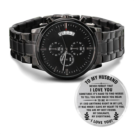 To My Husband Never Forget I Love You Watch