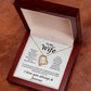 To My Wife -  Meeting You Was Fate, Loving you -  Heart Necklace