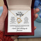 To My Wife -  Meeting You Was Fate, Loving you -  Heart Necklace