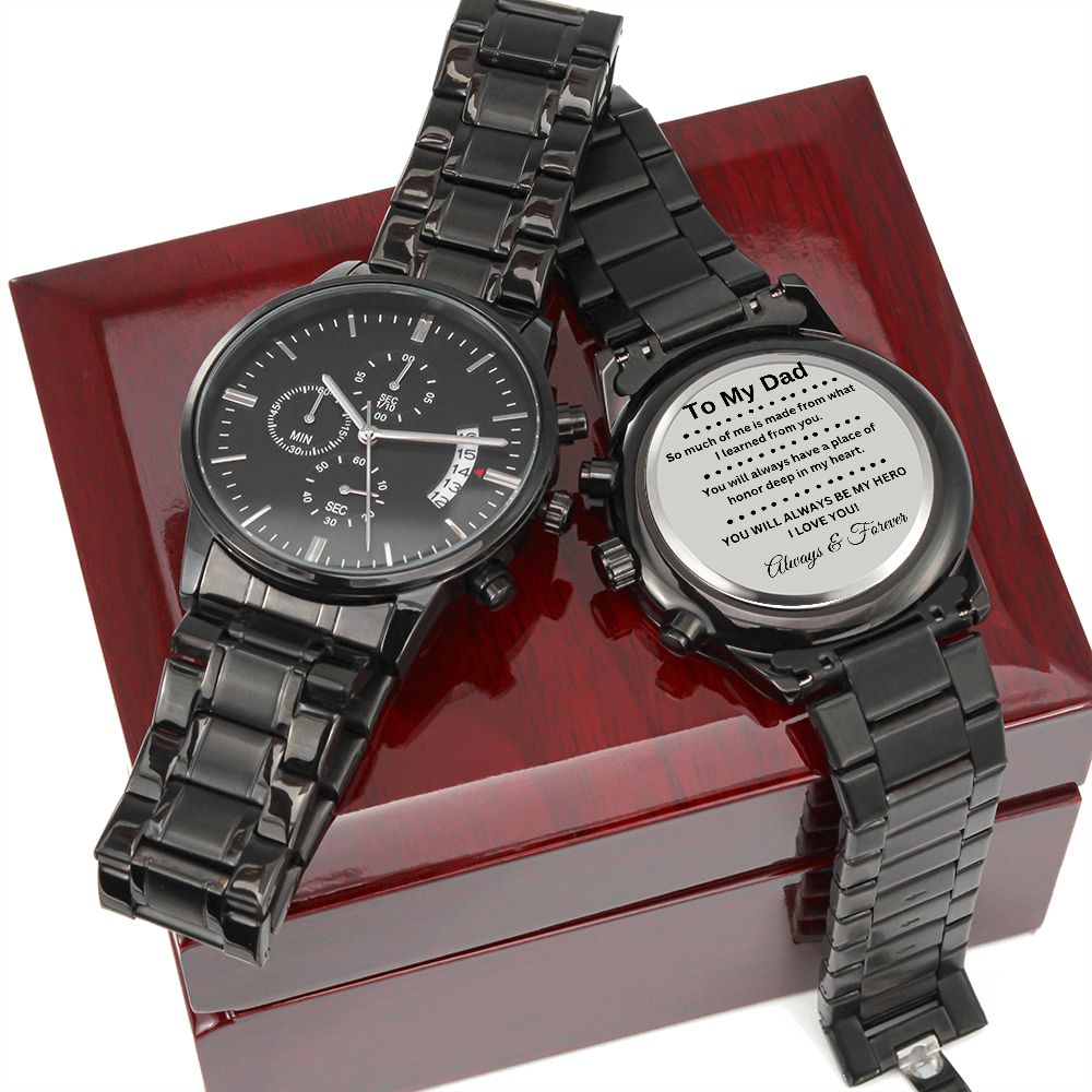 To My Dad Engraved Watch