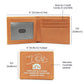 Dad Your Love Is A Flame That Warms My Heart Leather Wallet