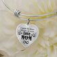 Dog Mom I Speak For Those That Have No Voice Bangle Bracelet