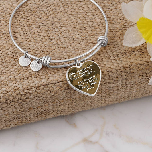 The Easiest Part was Falling In Love With You Bangle Bracelet
