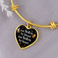 Not Sisters by Blood but Sisters by Heart Bangle Bracelet