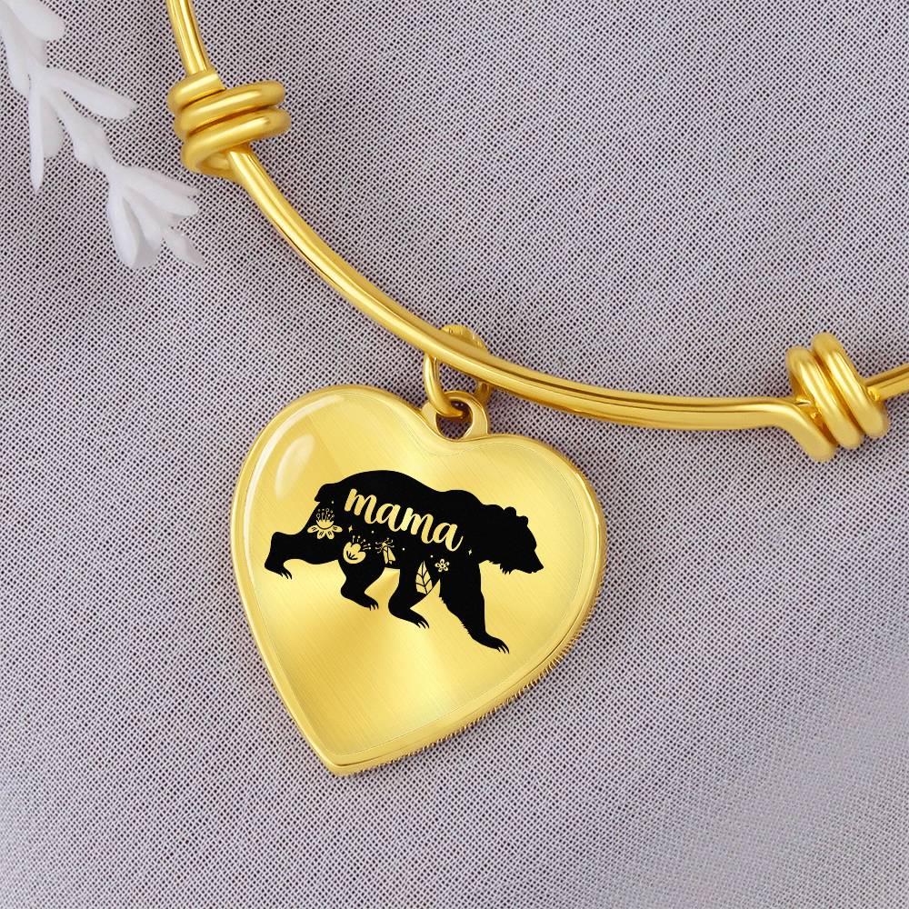Mama Bear Bangle Bracelet