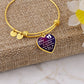 To My Wife Thank You For Bringing Joy To My Heart Bangle Bracelet