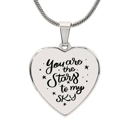 You Are the Stars to my Sky Necklace - Personalize with your very own message!
