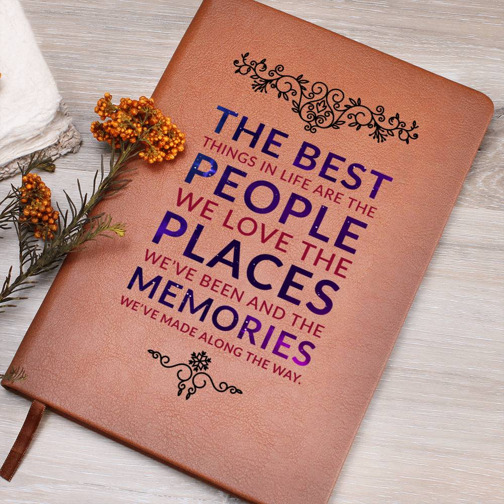 The Best Things In Life Leather Journal