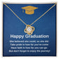 She Believed She Could So She Did Graduation Necklace