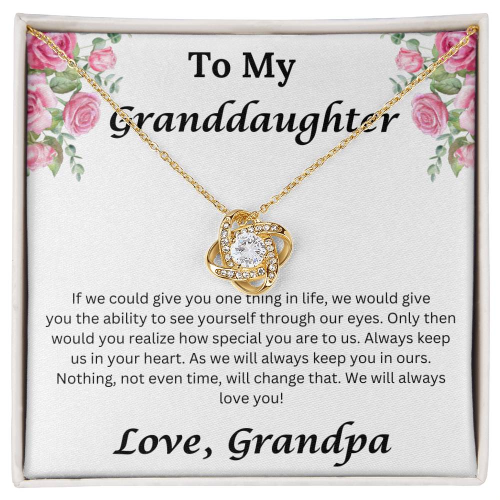 Granddaughter Love Grandpa necklace