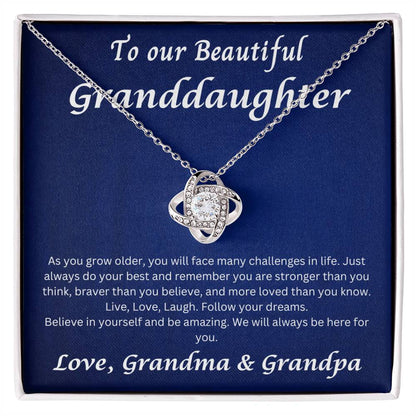 To Our Beautiful Granddaughter Necklace