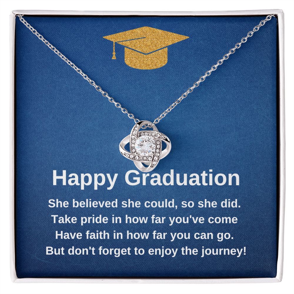 She Believed She Could So She Did Graduation Necklace