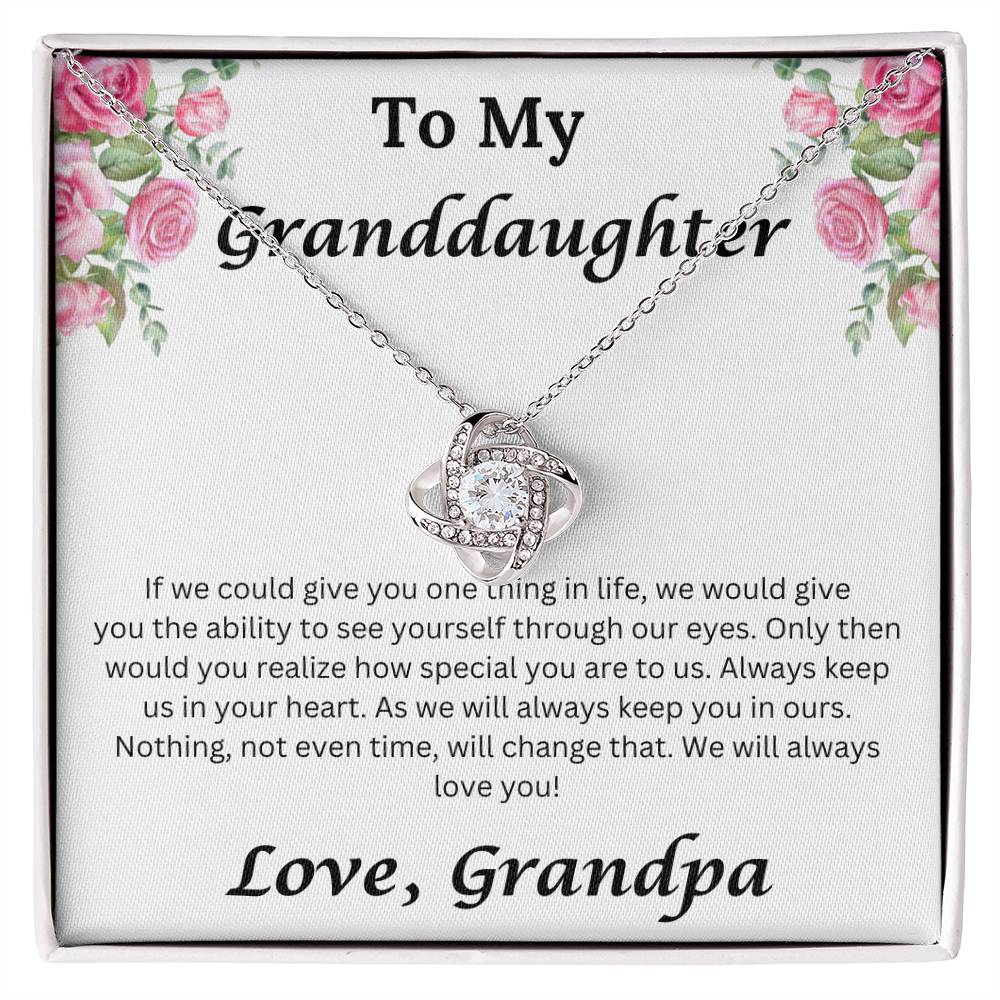 Granddaughter Love Grandpa necklace