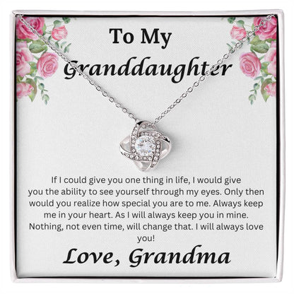 Granddaughter, If I could give you one thing necklace