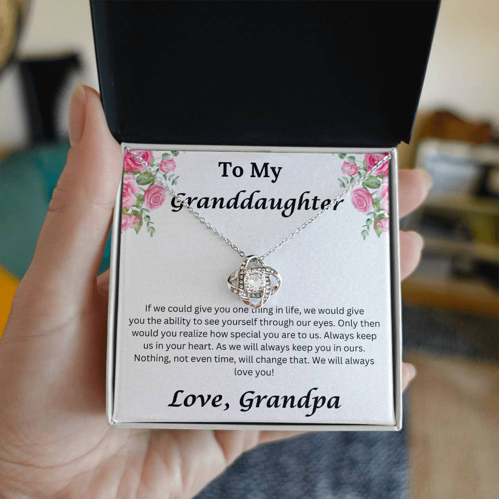 Granddaughter Love Grandpa necklace