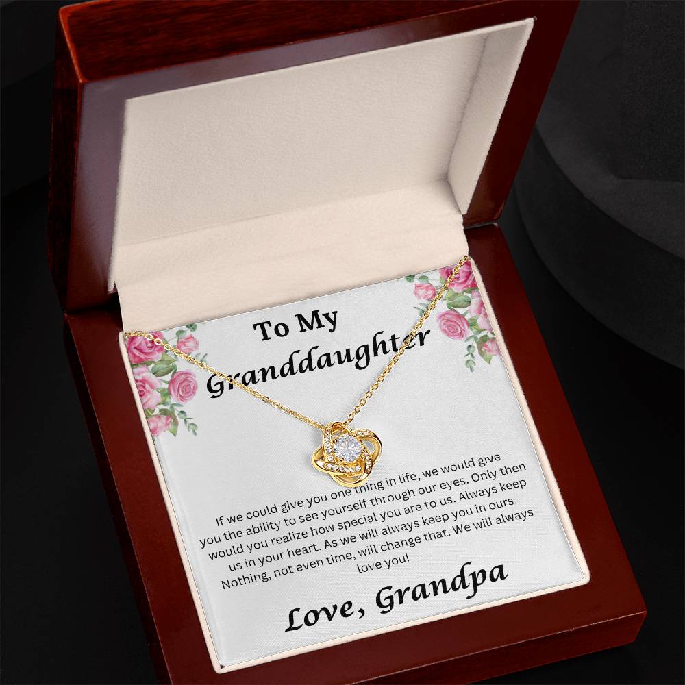 Granddaughter Love Grandpa necklace