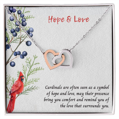 Cardinals Are A Symbol of Love and Hope Heart Memorial Necklace