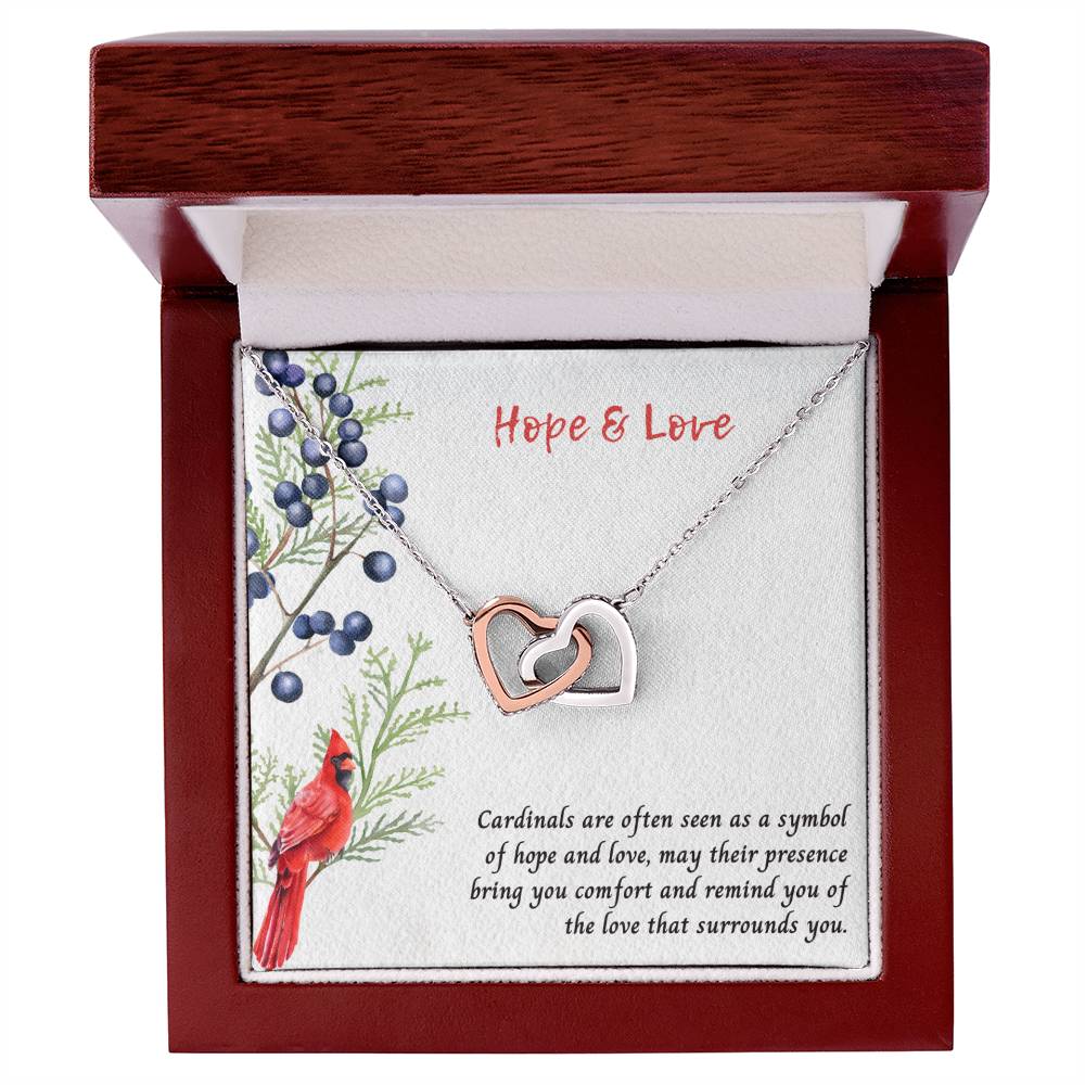 Cardinals Are A Symbol of Love and Hope Heart Memorial Necklace