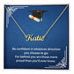 Be Confident Name Necklace for Graduation