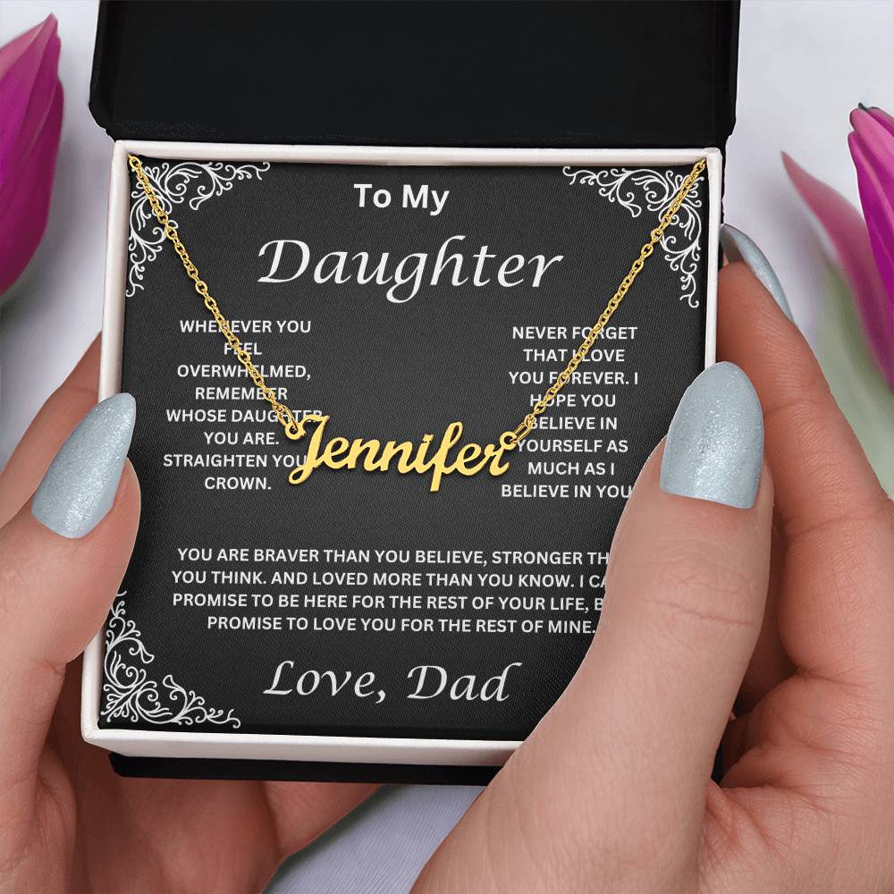Personalized Daughter Necklace- Name Necklace