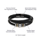 To My Husband, In A World of Chaos, You Are My Calm, Love You Forever, Leather Bracelet