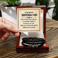 To My Husband, Every Moment Spent with You, Love You Forever Leather Bracelet