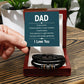 Dad In Your Arms I have Found Comfort Love You Leather Bracelet
