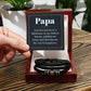 Papa Your Love Has Been A Lighthouse, Love You Forever Leather Bracelet