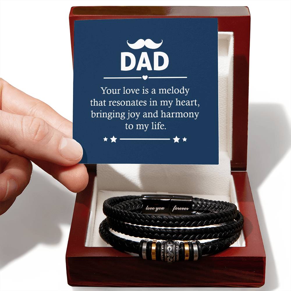 Dad Your Love Is A Melody, Love You Forever Bracelet