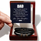 Dad Your Love Wraps Around Me, Love You Forever Leather Bracelet