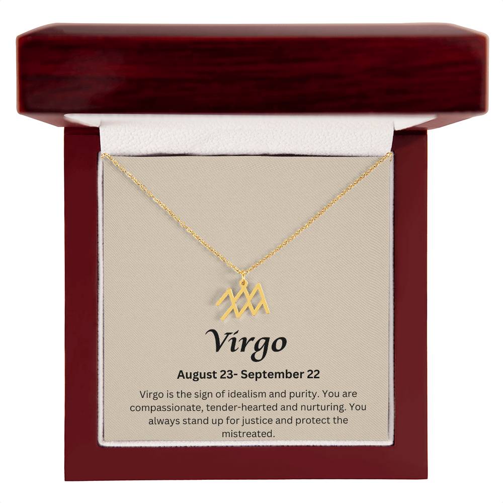 Virgo Sign Necklace
