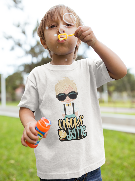 Chicks Dig Me Youth 5.3 oz 100% Cotton T-Shirt