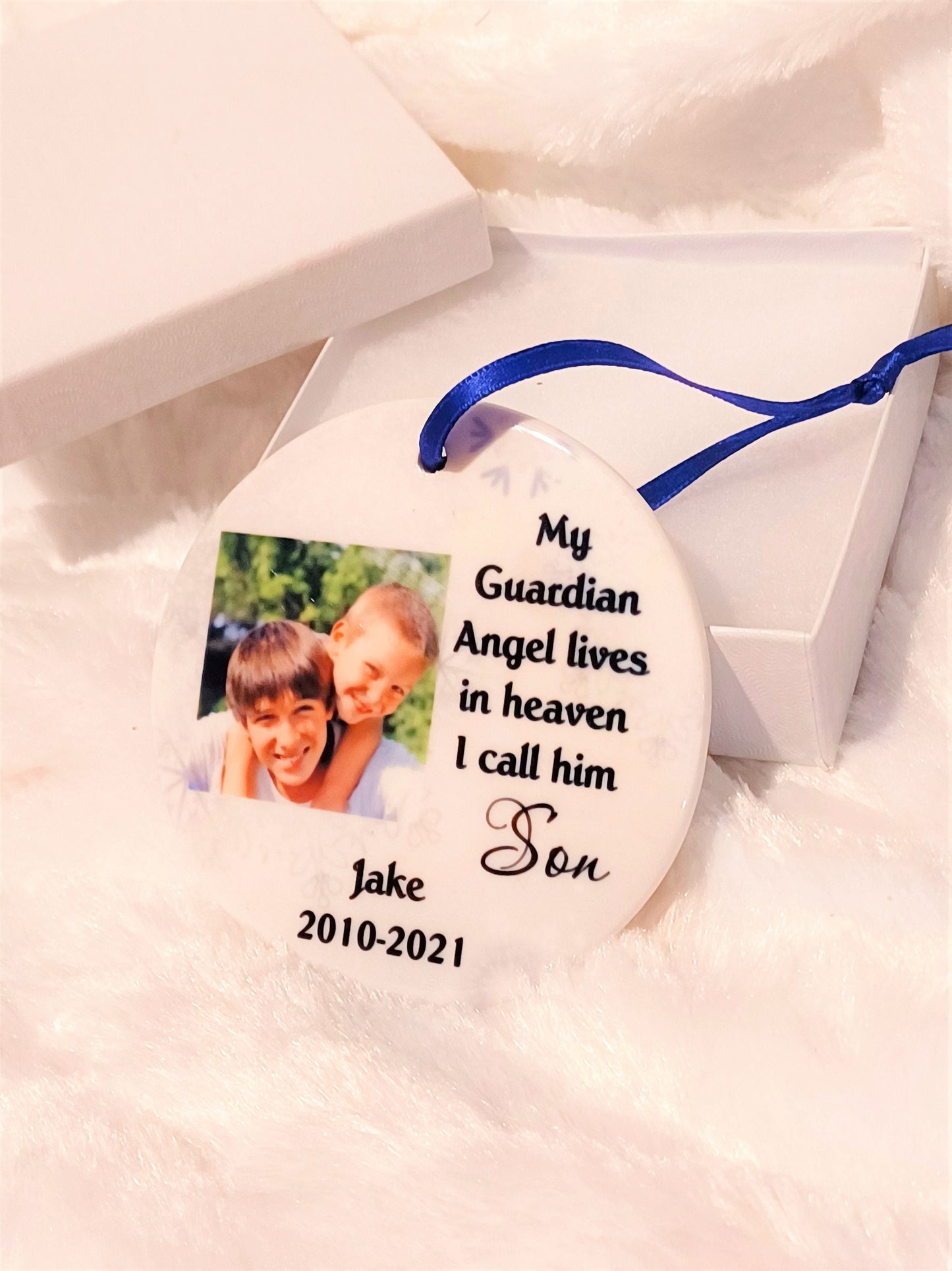 Memorial Christmas Ornament, Loss of Husband, Friend Gift