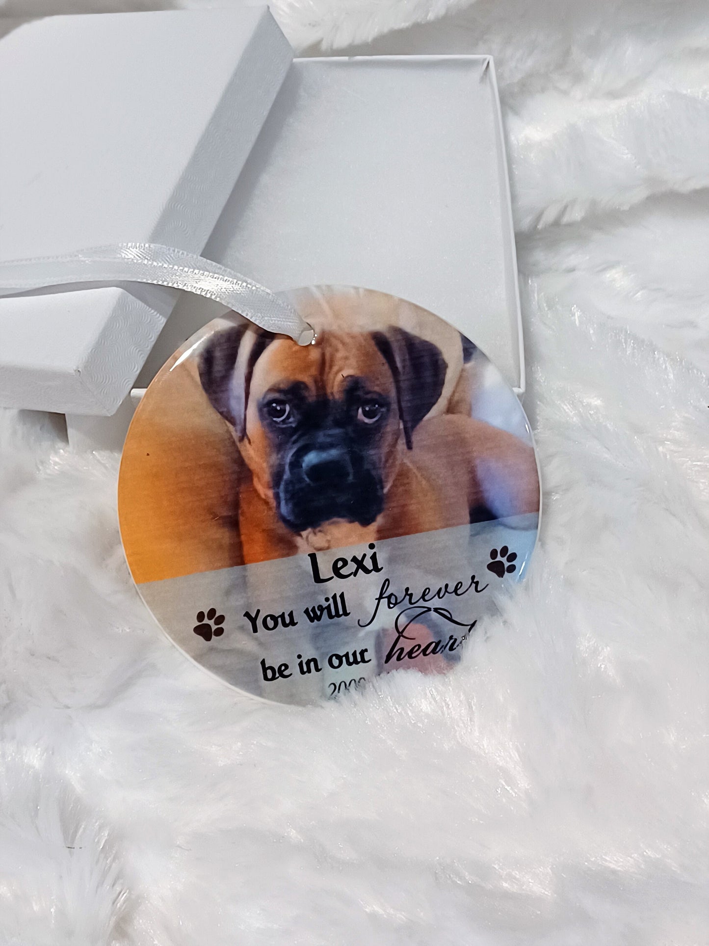 Custom Pet Photo Memorial Ornament, Personalized Keepsake