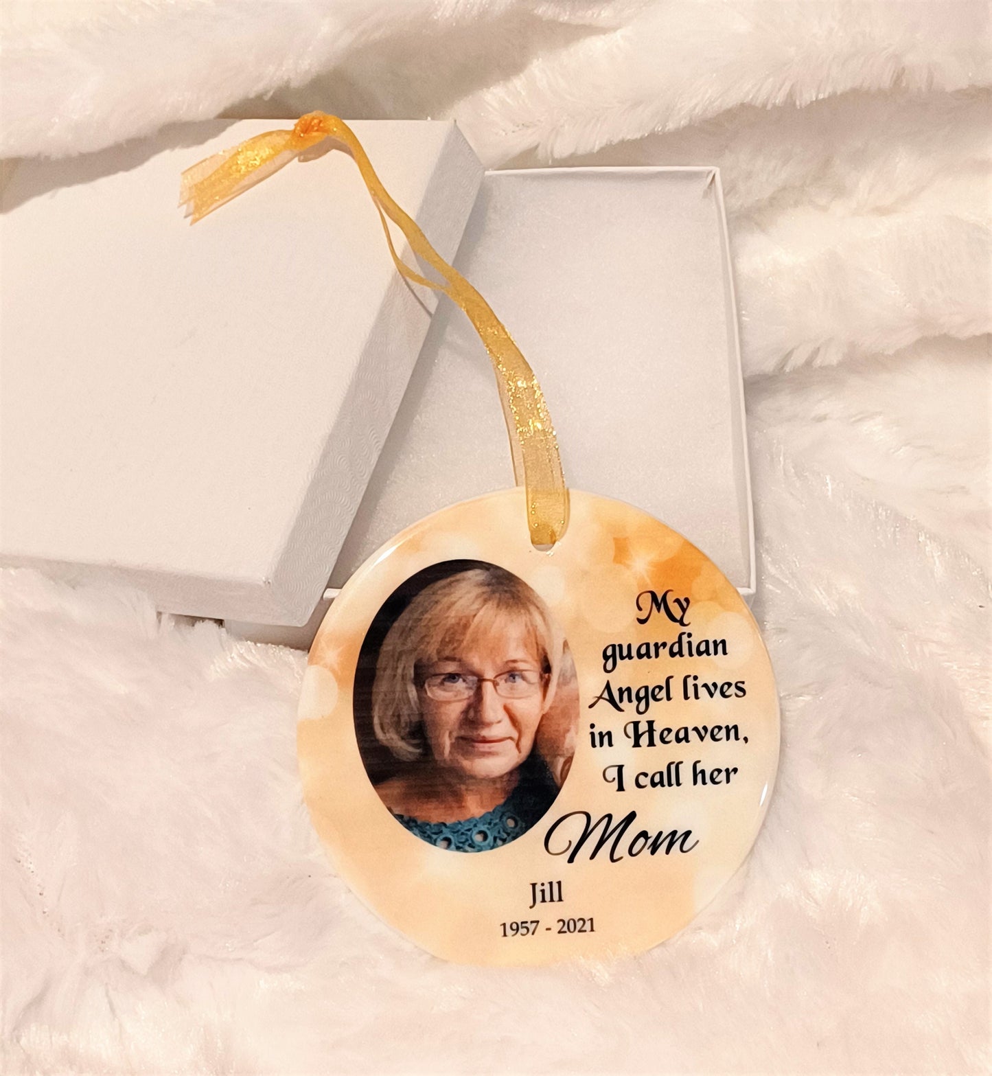 Personalized Memorial Ornament, In Memory Of, Christmas, Gift for Husband