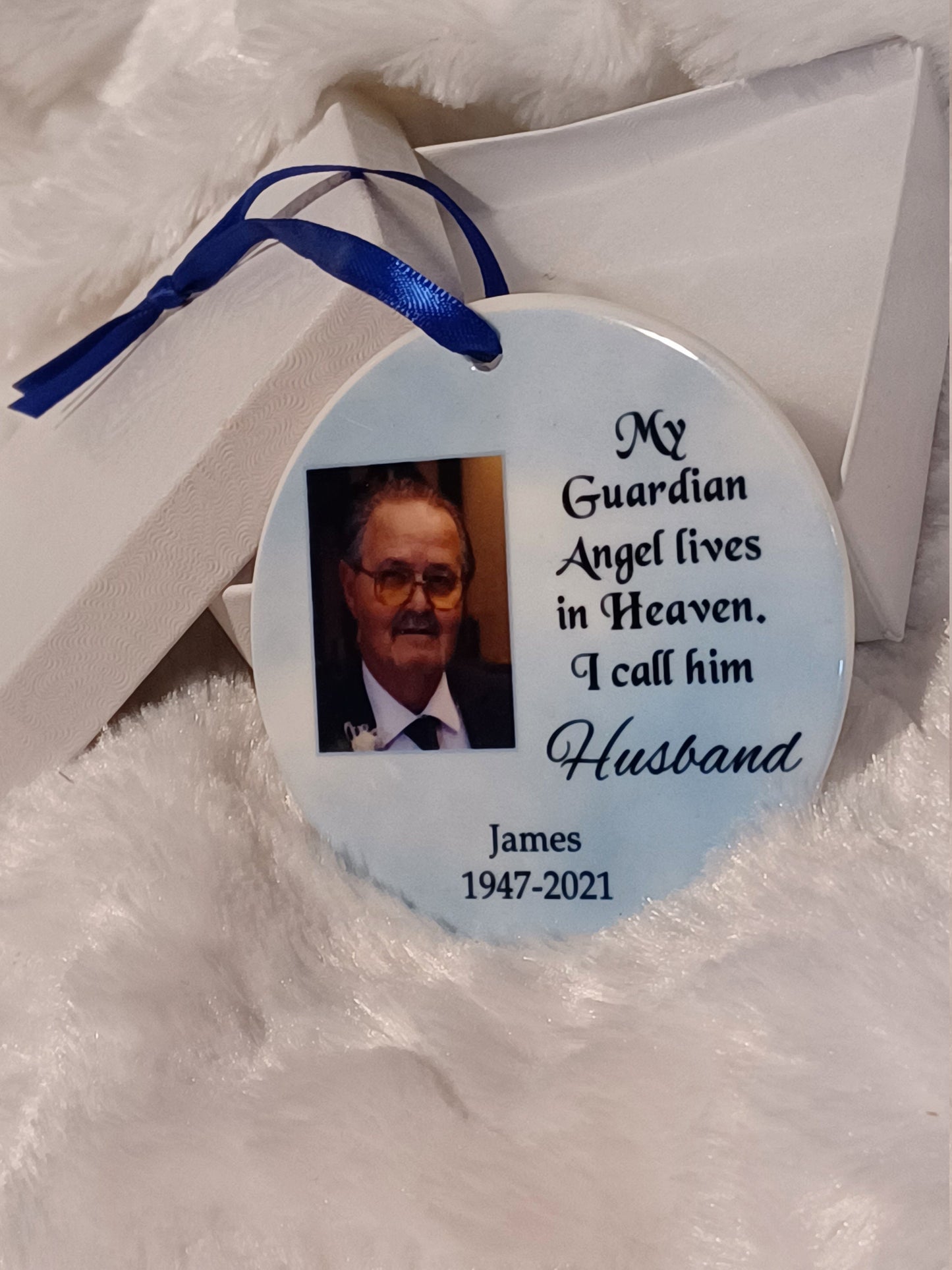Memorial ornament, Christmas Ornament, Loss of Grandpa, Loss of Grandma, Loss of Dad, Loss of Mom, Gift for her, Gift for him