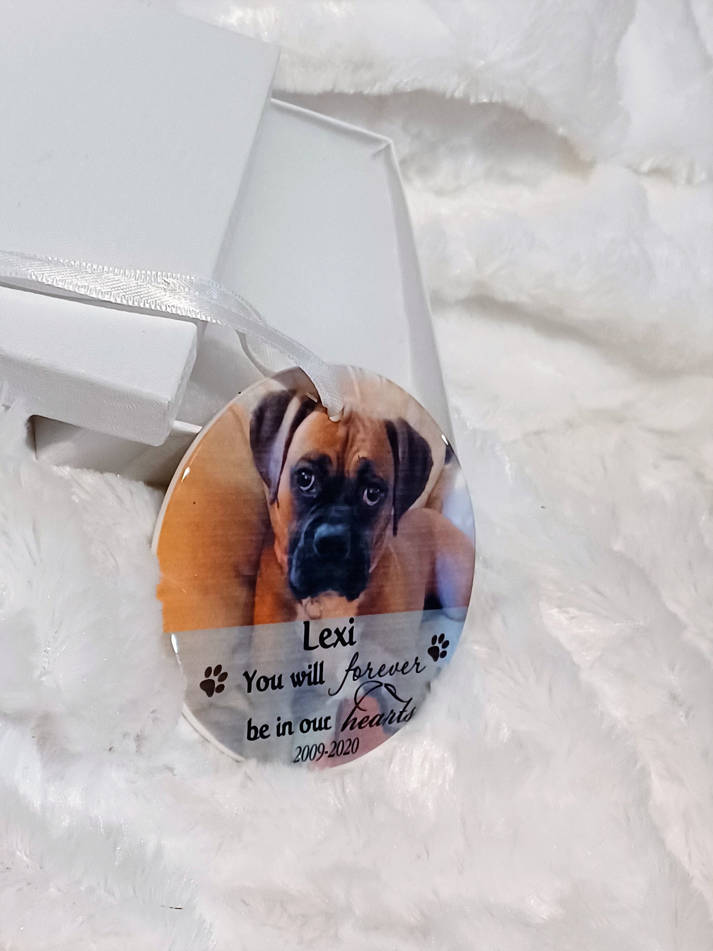 Custom Pet Photo Memorial Ornament, Personalized Keepsake