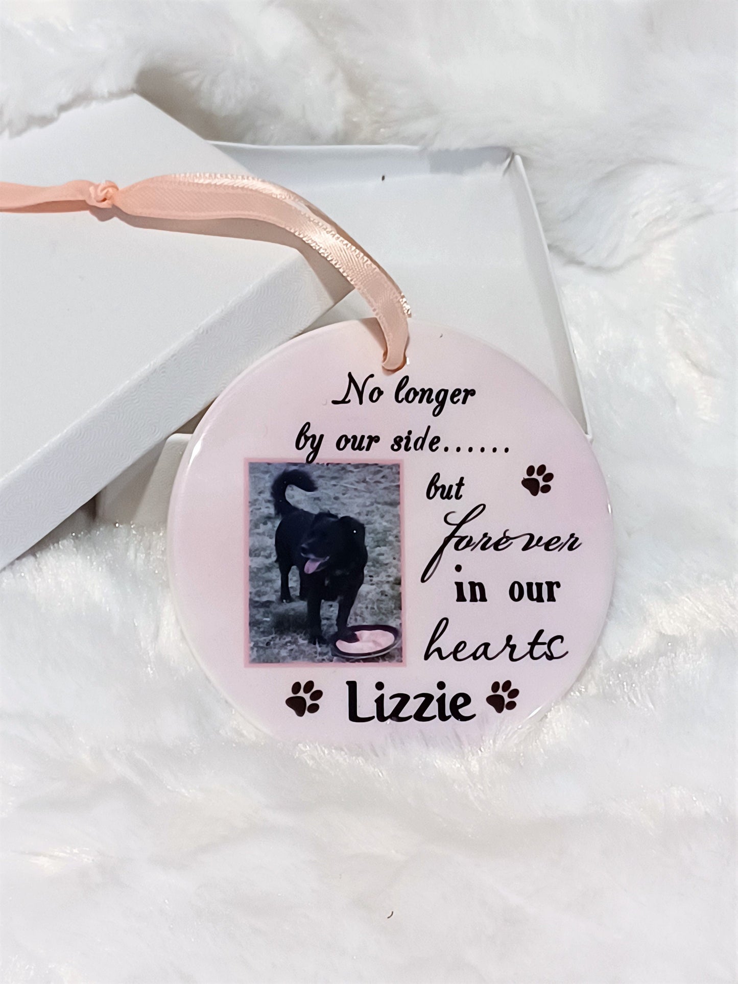 Pet Memorial Ornament, Rainbow Bridge, Christmas, Pet Lover Gift