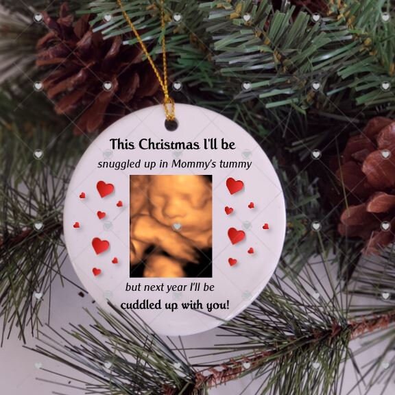Baby Ultrasound, Christmas Ornament, Ultrasound Gifts, New Parents Gift