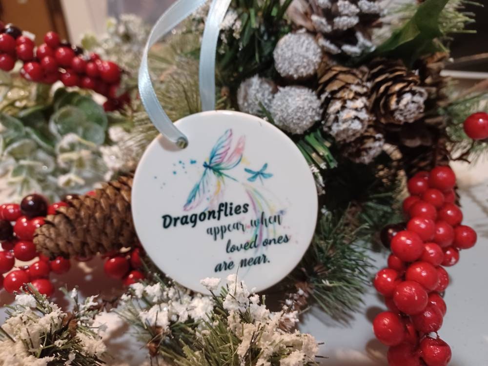 Dragonfly Ornament, In Loving Memory, Sympathy Gift