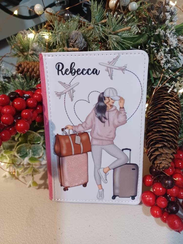 Personalized Passport Cover, Cute Travel Gift