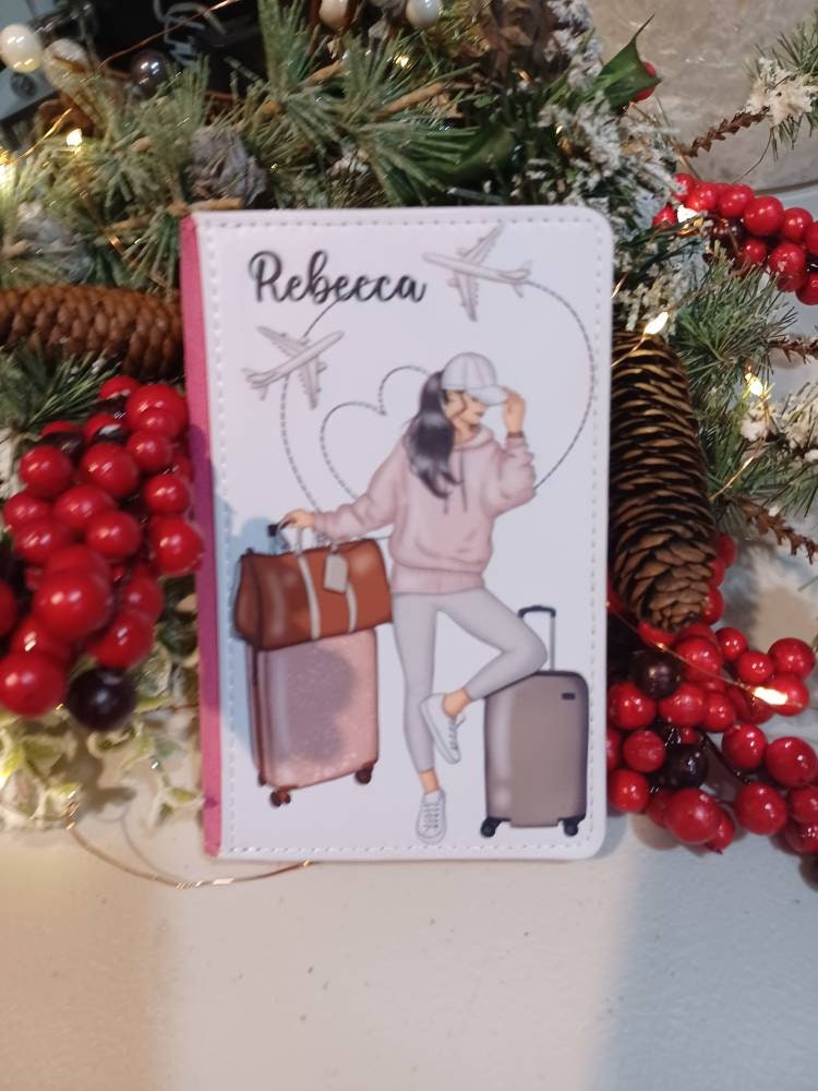 Personalized Passport Cover, Cute Travel Gift