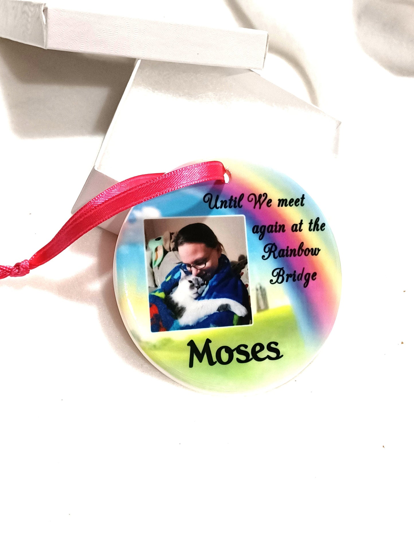 Personalized Pet Memorial Ornament, Dog Loss Sympathy Gift