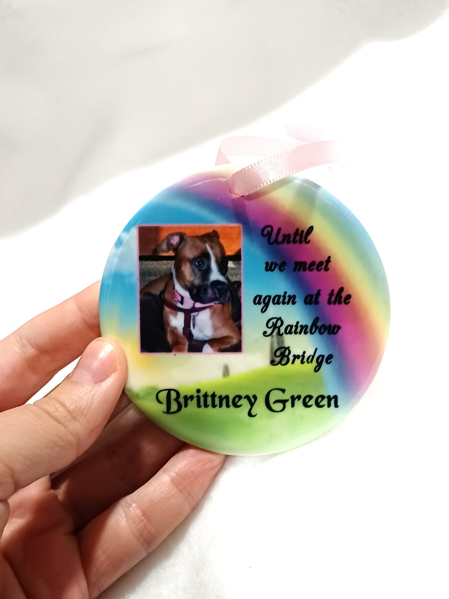 Personalized Pet Memorial Ornament, Dog Loss Sympathy Gift