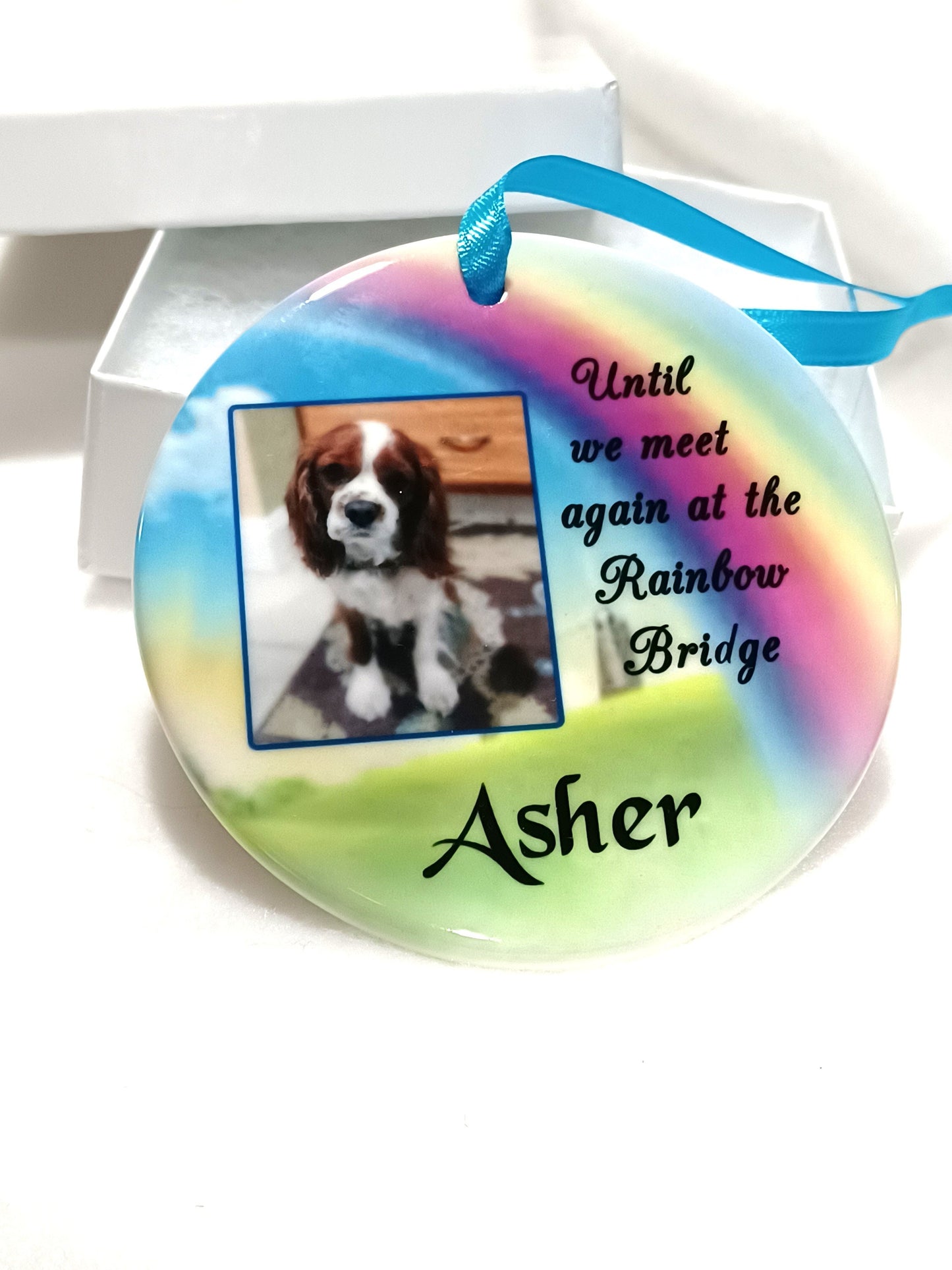 Personalized Pet Memorial Ornament, Dog Loss Sympathy Gift