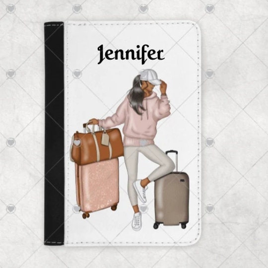 Personalized Passport Cover: Black Girl Magic Traveler Gift